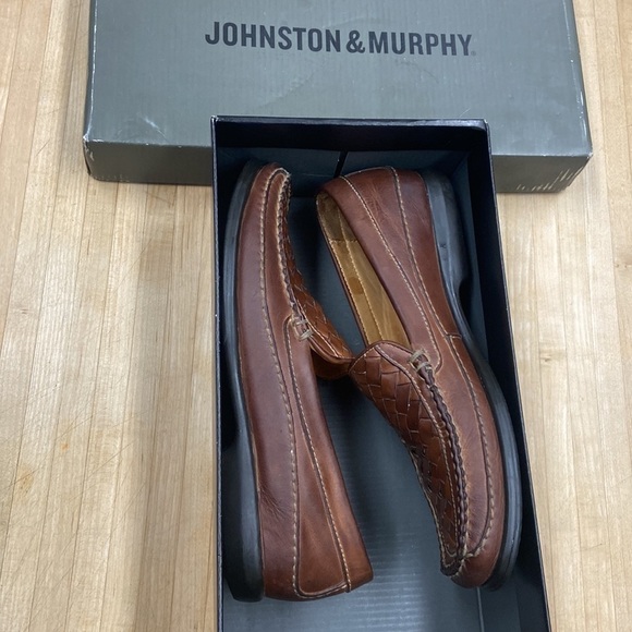 Mens Johnston Murphy Tidwell WVE Mahogany Brown Loafers Slipons in Size 9M [EXC] main image 9